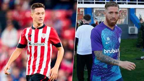 Muniaín "ayuda" a Ander Herrera en su llegada a Boca.