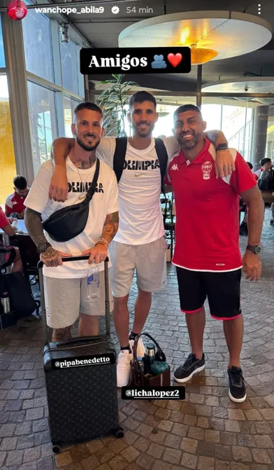 La publicación de Ábila en redes.