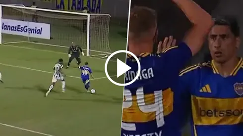 El gol de Merentiel para el 2 a 0 de Boca contra Juventude