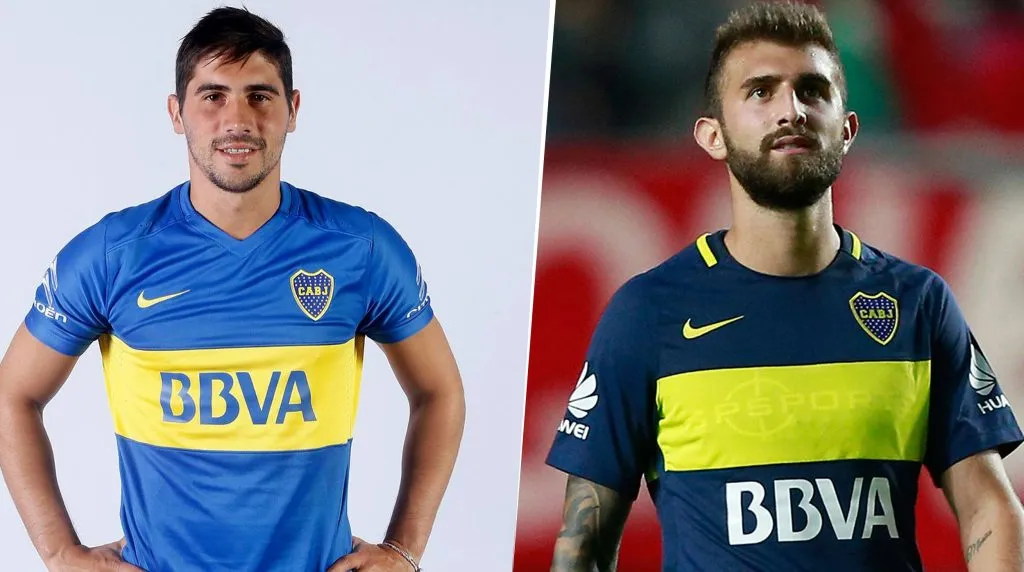Cristian Erbes y Gino Peruzzi, los ex Boca que tendrá Battaglia en San Miguel. (Foto web)