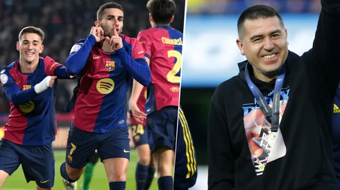 Dani Olmo, figura del Barcelona, expresó su cariño por Riquelme.