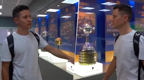 Ander Herrera pasó por la vitrina del club.