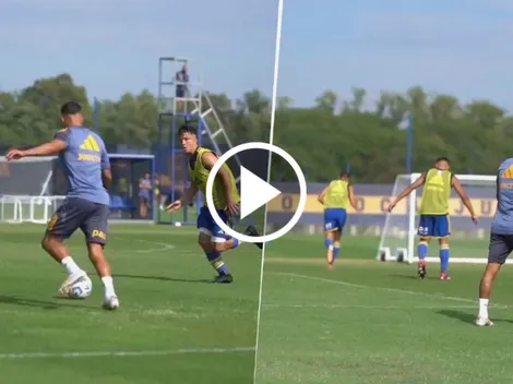 VIDEO | El golazo de Janson en la práctica de Boca que sorprendió a los hinchas: "Con razón"