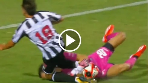 Manuel Roffo recibió un fuerte choque en la cabeza este sábado.