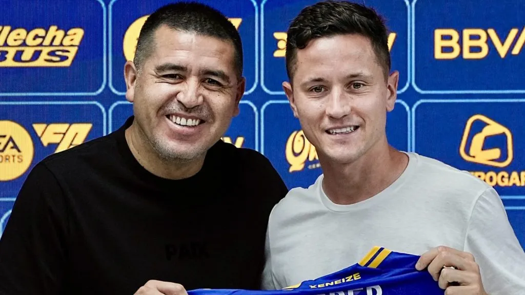 Ander Herrera fue el último jugador presentado en Boca. (Boca Juniors)
