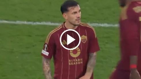 Leandro Paredes se enojó tras ser reemplazado en Roma.