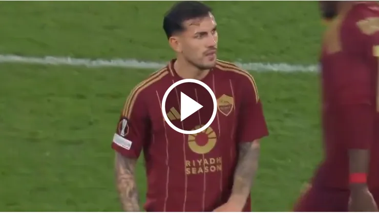 Leandro Paredes se enojó tras ser reemplazado en Roma.