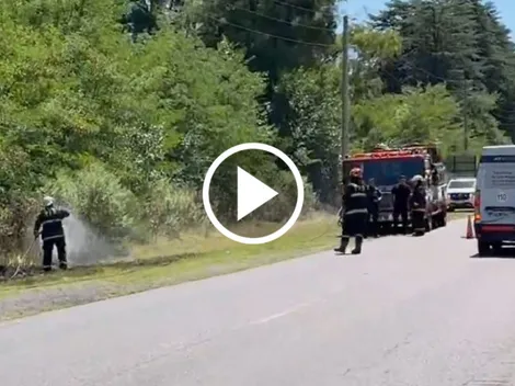 VIDEO | Incendio al lado de Boca Predio: qué pasó a metros de donde entrena el plantel