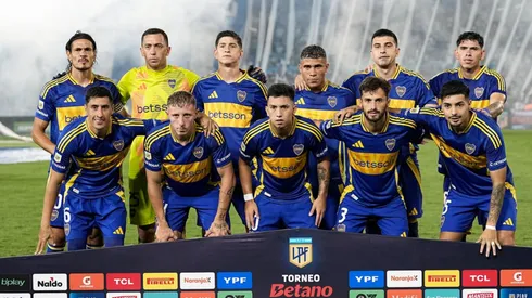 La formación inicial de Boca ante Racing.