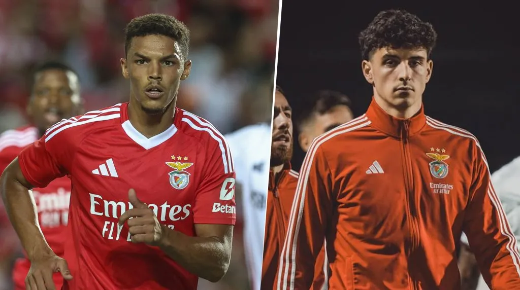 Alexander Bah y Manu Silva se lesionaron en Benfica. (Getty)