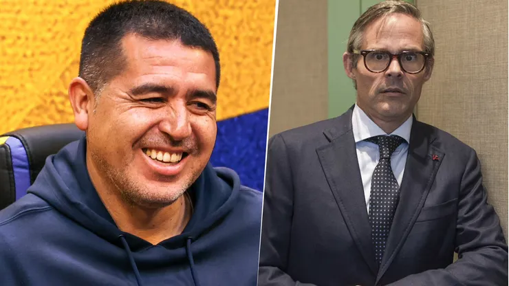Juan Román Riquelme y Foster Gillett.