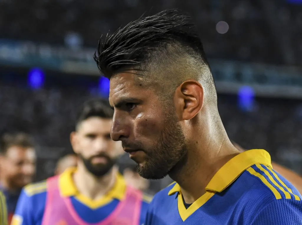 Carlos Zambrano después de su cruce con Benedetto en Boca vs.. Racing (Getty Images)