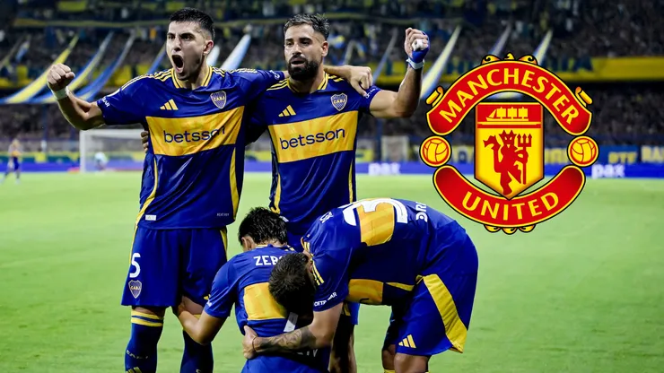 El Manchester United subió fotos de jugadores de Boca.