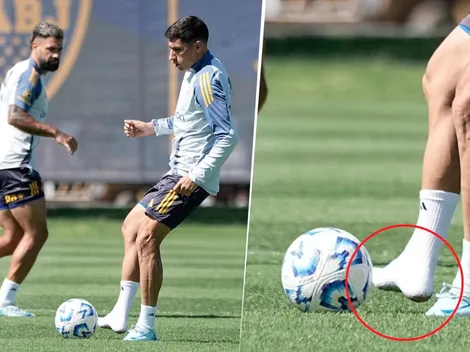 La historia detrás de la foto de Merentiel en el entrenamiento de Boca que generó especulaciones