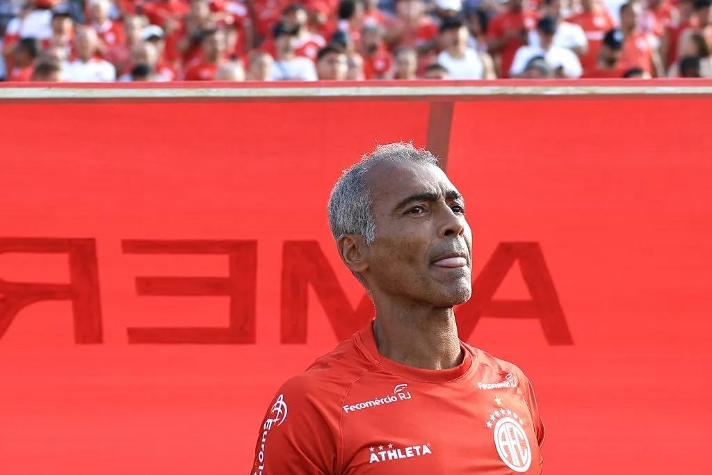 Romario, otro personaje que remarcó el “terror” de La Bombonera. (Getty)