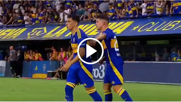 Merentiel le dio el triunfo a Boca.