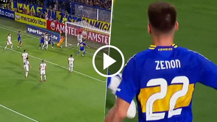 Zenón metió el 2 a 1 de Boca.