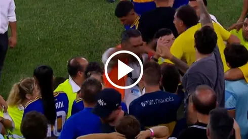 Los hinchas de Boca, furiosos por la eliminación.