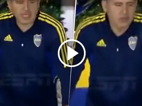 VIDEO | ¿Qué vio? Riquelme, enojado desde el palco de La Bombonera