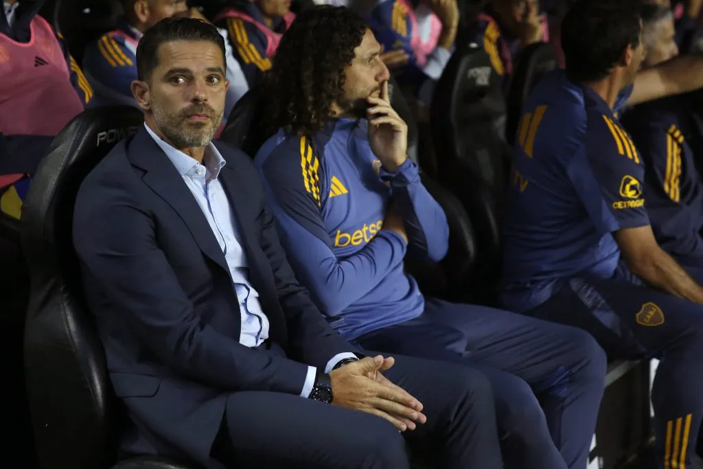 Fernando Gago como entrenador de Boca. (Getty)
