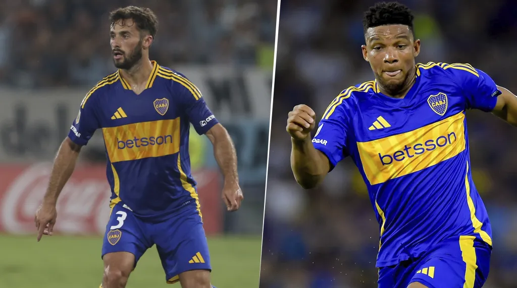 Marcelo Saracchi y Frank Fabra en Boca (Getty Images)