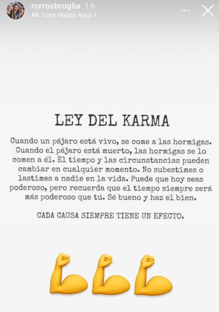 La fuerte historia de un excolaborador de Gallardo en Instagram.