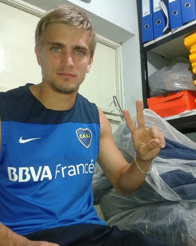 Vidal estuvo en Boca durante la última etapa de Carlos Bianchi. (Gentileza Sebastián Vidal)