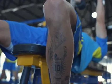 Fanático: quién es la figura de Boca que tiene un tatuaje gigante de Lionel Messi