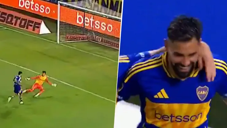 El delantero marcó el tercero para Boca y el doblete en su cuenta personal.