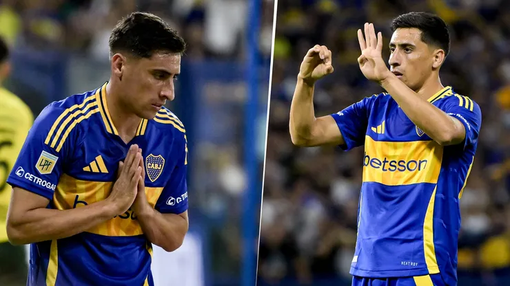 El delantero realizó dos gestos que generaron confusión en los hinchas de Boca.