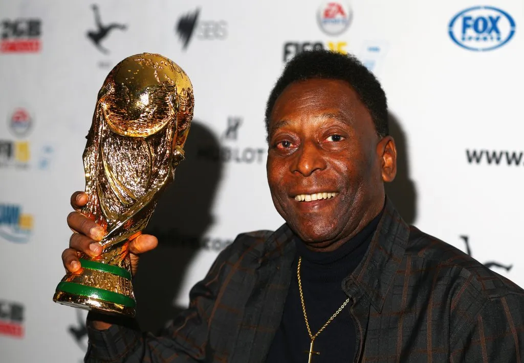 Pelé, histórico jugador brasilero (Getty Images)