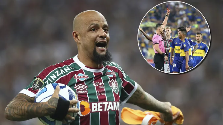 Felipe Melo recordó la expulsión de Fabra en la final de la Copa Libertadores 2023