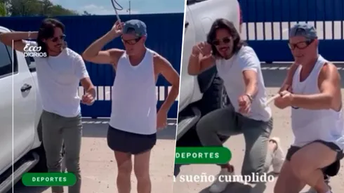 Gran gesto de Cavani.