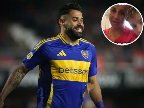 La sorpresa de Milton Giménez a un hincha de Boca en una transmisión en vivo de su hijo y la promesa de regalo de su esposa