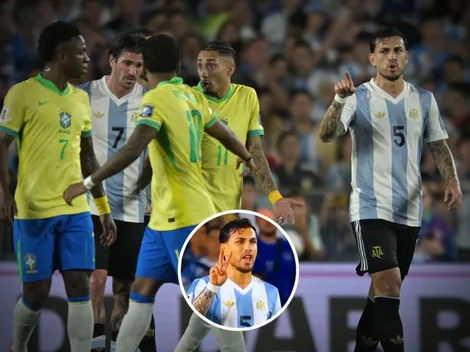 El picante gesto de Paredes a Rodrygo: "Yo 2, vos 0"