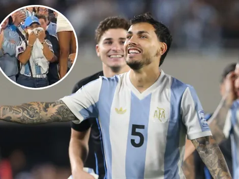 A quién buscó Paredes para regalarle su camiseta y no es su mujer: "Gracias, mi amor"