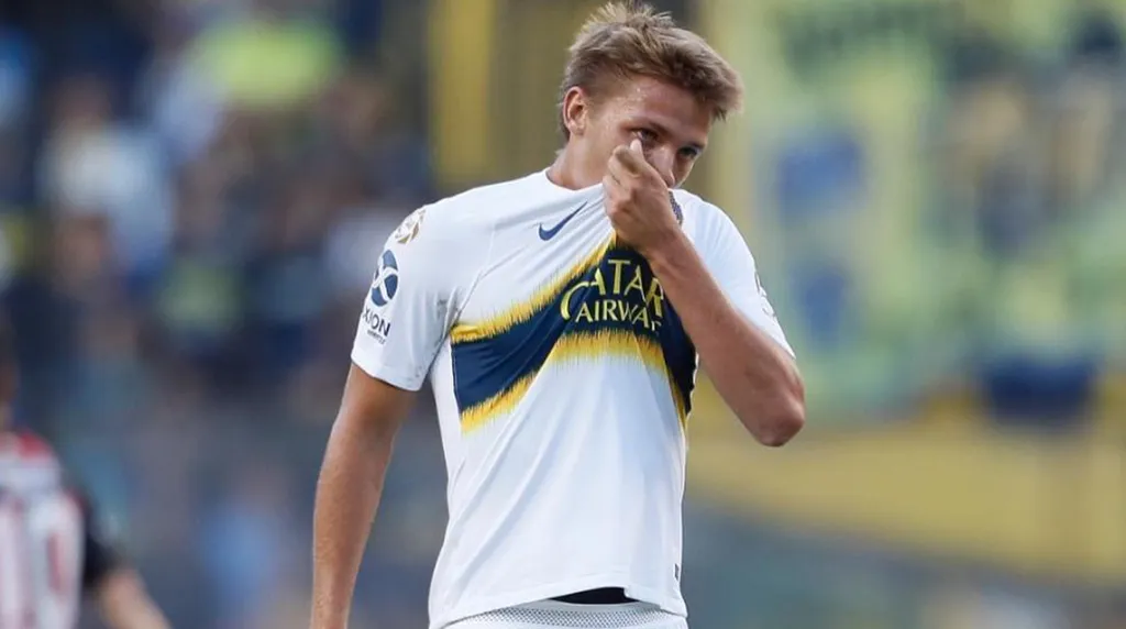 Mateo Retegui en su debut en Boca (Instagram)