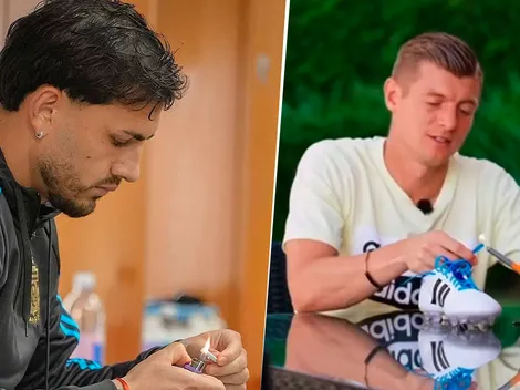 Se copió de Kroos: revelaron por qué Paredes quema los cordones de sus botines