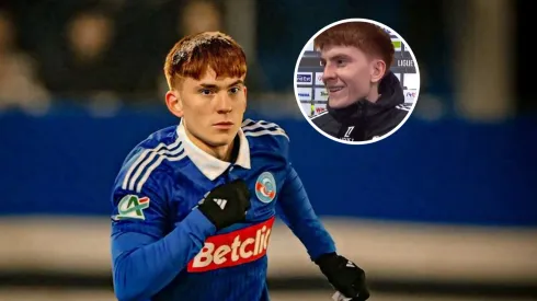 El ex Boca no pudo contener la emoción en una entrevista tras ser figura de su equipo.