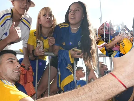 Locura por Boca en Rosario: la foto viral de una niña con Zeballos