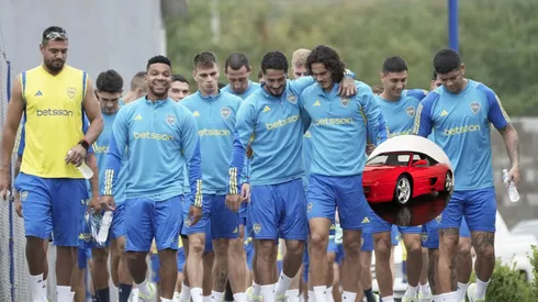 Apareció con un auto de lujo durante un entrenamiento del Xeneize.
