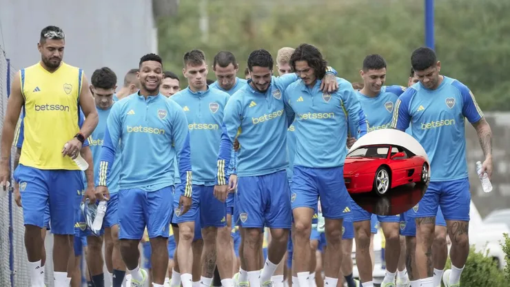 Apareció con un auto de lujo durante un entrenamiento del Xeneize.