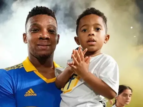 La inesperada historia de Fabra por su momento en Boca, junto a su hijo: "Mi papá está triste"