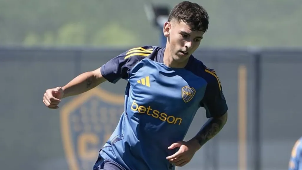 Camilo Rey Domenech bajó a la Reserva de Boca luego de su vuelta a los entrenamientos.