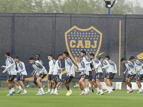 Figal se entrenó junto al grupo en la práctica de Boca: ¿vuelve a ganarse la confianza de Gago?