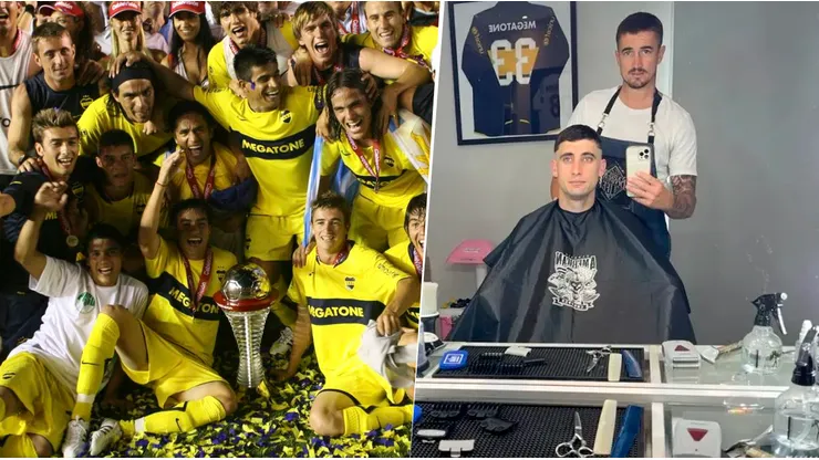 Se formó en el Xeneize y hoy tiene su propia peluquería.