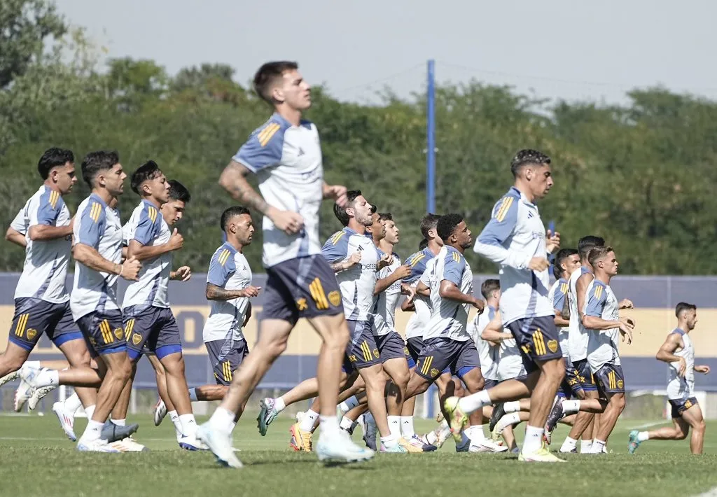 El entrenamiento de Boca tuvo varias sorpresas. (Prensa Boca)