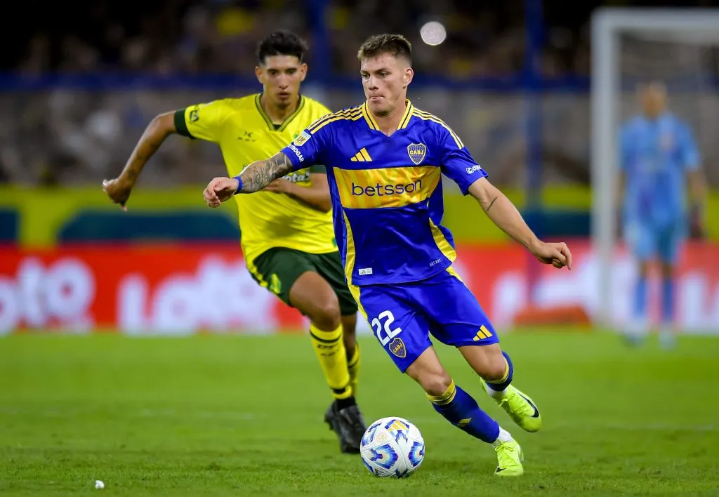 Kevin Zenón no se entrenó con el plantel de Boca. (Getty Images)