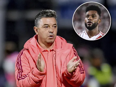 Atento, Gago: Gallardo y su charla con Miguel Ángel Borja antes del Superclásico