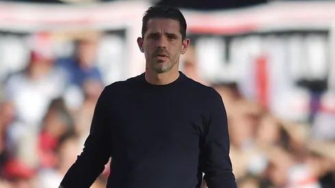 El entrenador se mostró molesto por un fallo puntual del árbitro.